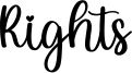 Rights Font