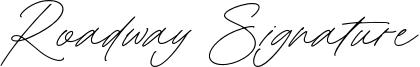 Roadway Signature Font