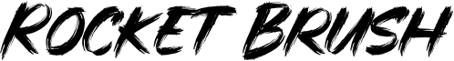 Rocket Brush Font
