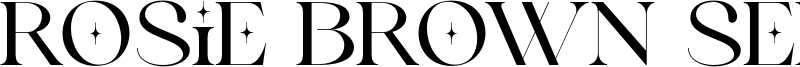 Rosie Brown Serif Font