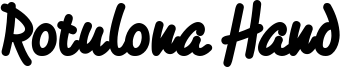 Rotulona Hand Font