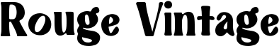 Rouge Vintage Font