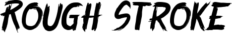 Rough Stroke Font