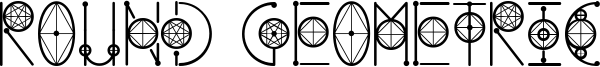 Round Geometric Font