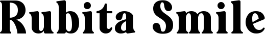 Rubita Smile Font