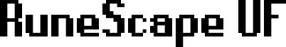 RuneScape UF Font