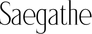 Saegathe Font