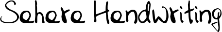 Sahara Handwriting Font