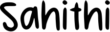 Sahithi Font