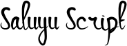 Saluyu Script Font