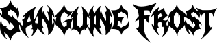 Sanguine Frost Font