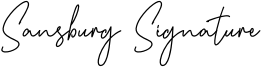 Sansburg Signature Font