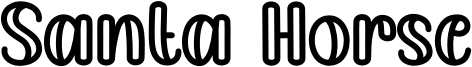 Santa Horse Font