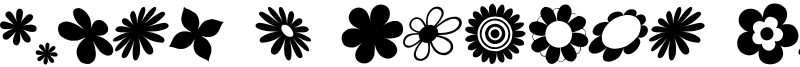 Saru's Flower Ding Font