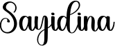 Sayidina Font