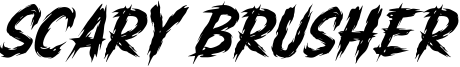 Scary Brusher Font