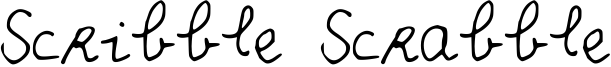 Scribble Scrabble Font