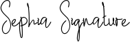 Sephia Signature Font