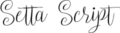 Setta Script Font