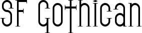 SF Gothican Font