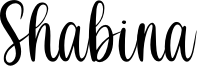 Shabina Font