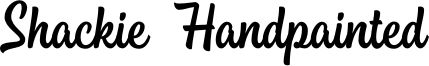 Shackie Handpainted Font
