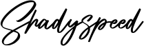 Shadyspeed Font