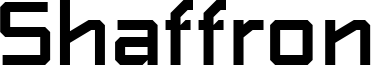 Shaffron Font