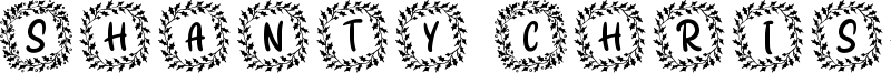 Shanty Christmas Monogram Font