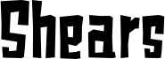 Shears Font