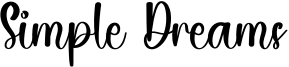 Simple Dreams Font