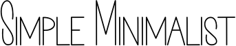 Simple Minimalist Font