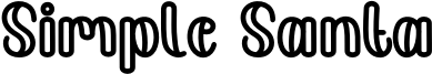 Simple Santa Font