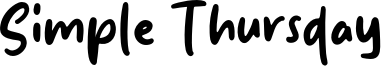Simple Thursday Font