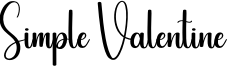 Simple Valentine Font