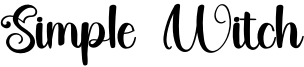 Simple Witch Font