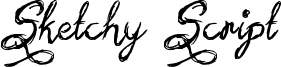 Sketchy Script Font