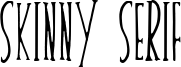 Skinny Serif Font