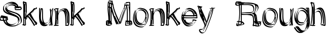 Skunk Monkey Rough Font