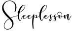 Sleeplesson Font