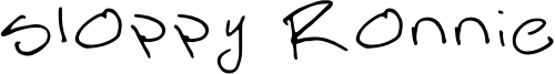 Sloppy Ronnie Font