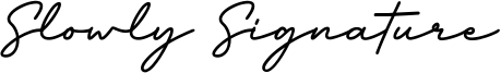 Slowly Signature Font