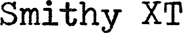 Smithy XT Font