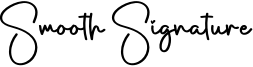 Smooth Signature Font