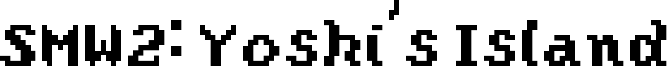 SMW2: Yoshi's Island Font