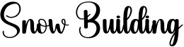 Snow Building Font