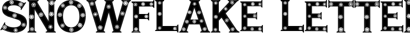 Snowflake Letters Font