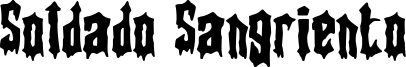 Soldado Sangriento Font