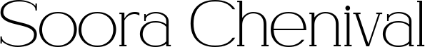 Soora Chenival Font