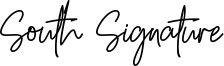 South Signature Font